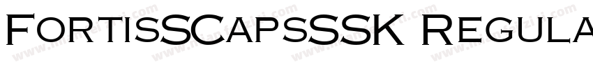 FortisSCapsSSK Regular字体转换
